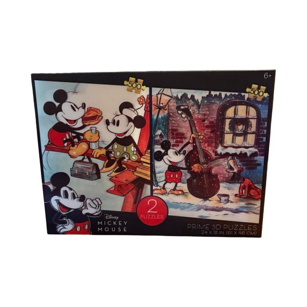 Mickey Mouse 3D Holographic 500 Piece Puzzles
